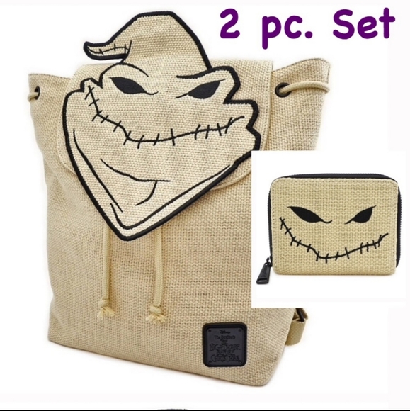 Disney Handbags - Burlap Oogie Boogie set.